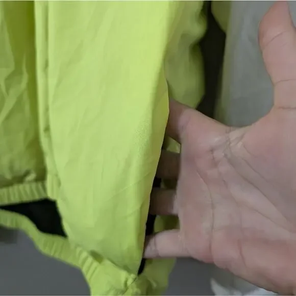 PINK Victoria's Secret Windbreaker Lime and Black Jacket - Picture 2 of 5